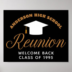 High School Wiedersehen Partys Custom Alumni Willk Poster