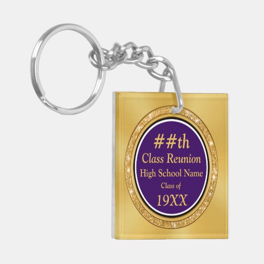 High School Wiedersehen Souvenirs, Personalisiert Schlüsselanhänger (Vorderseite links)