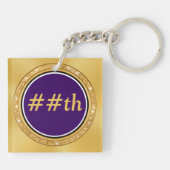 High School Wiedersehen Souvenirs, Personalisiert Schlüsselanhänger (Rückseite)