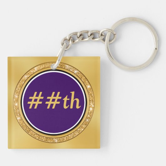 High School Wiedersehen Souvenirs, Personalisiert Schlüsselanhänger (Rückseite)