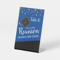 High School Wiedersehen Tischnummer Blue