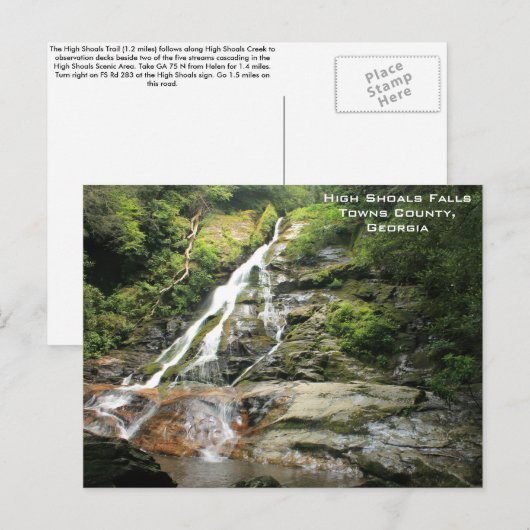 High Shows Falls Postcard Postkarte (Vorne/Hinten)