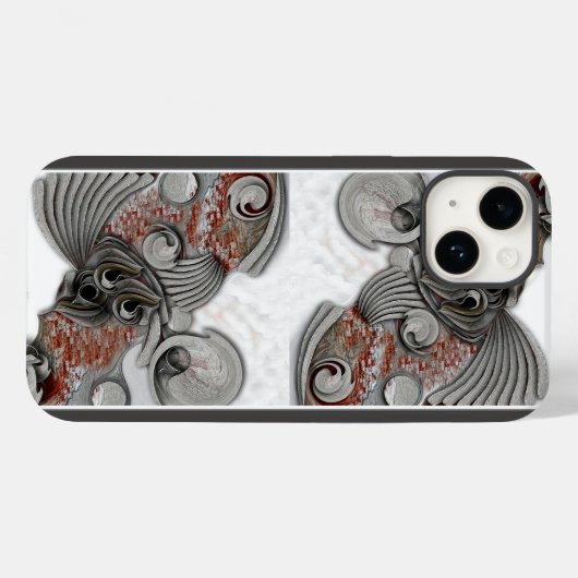 "High Sketch of Pure Gefühl", iPhone 14 Case (Rückseite (Horizontal))