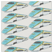 High speed bullet train cartoon illustration stoff (Nahaufnahme)