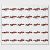High speed racing cars cartoon illustration geschenkpapier (Flach)