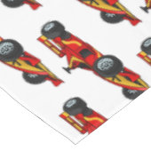 High speed racing cars cartoon illustration tischdecke (Schrägansicht)