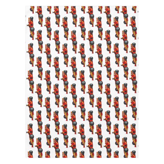 High speed racing cars cartoon illustration tischdecke (Vorderseite)