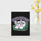 High Spirits Funny Ghost Weed Halloween Spaß Karte (Gelbe Blume)