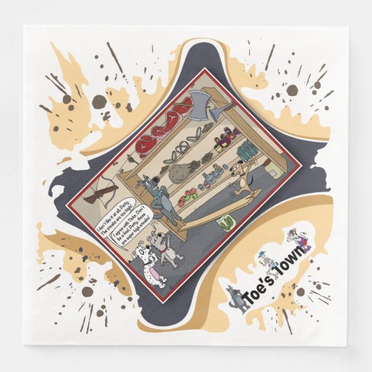 High Steaks | Freunde Dinner Serviette (Vorderseite)