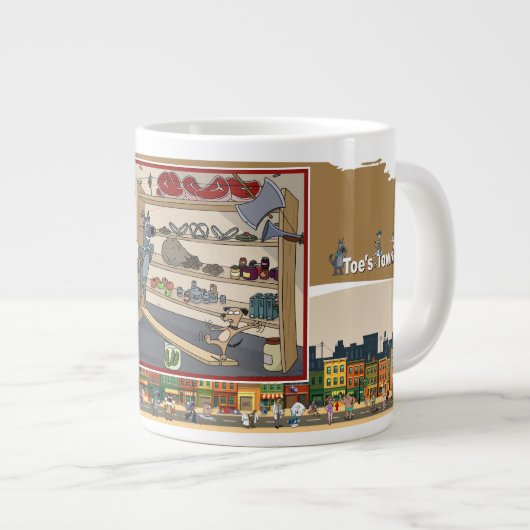 High Steaks | Freunde Jumbo-Tasse (Vorderseite Rechts)