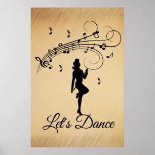 High Step Tanzen zur benutzerdefinierten Musik Poster