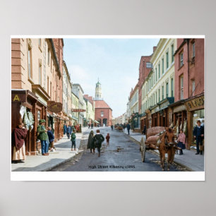 High Street Kilkenny c1895 Irland  Poster