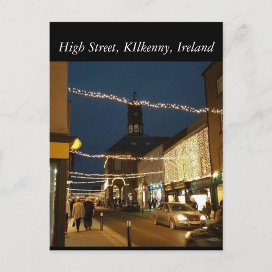 High Street, Kilkenny. Irland Postkarte (Vorderseite)