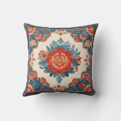 High-Style Floral Design with Decorative Edge, Kissen (Rückseite)