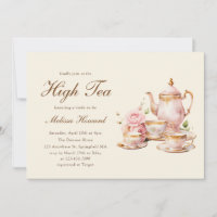High Tea Pastellgelb Goldene Brautparty
