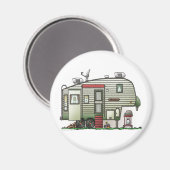High Tech 5th Wheel Camper Magnet (Vorderseite/Rückseite)