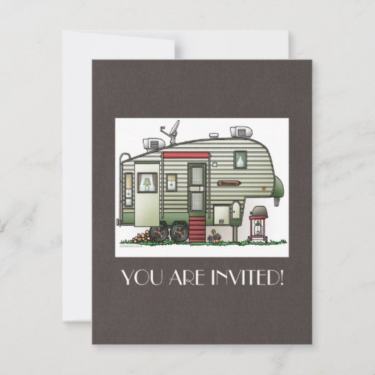 High Tech 5th Wheel Einladung (Vorderseite)