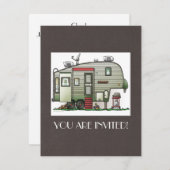 High Tech 5th Wheel Einladung (Vorne/Hinten)