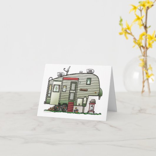 High Tech 5th Wheel Karte (Gelbe Blume)