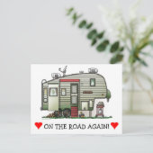 High Tech 5th Wheel Postkarte (Stehend Vorderseite)