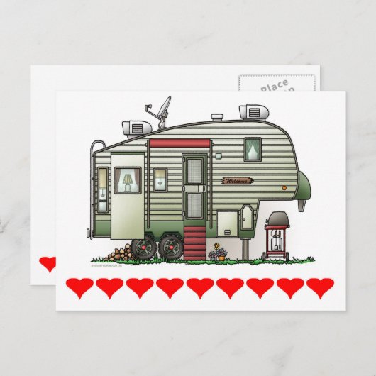 High Tech 5th Wheel Postkarte (Vorne/Hinten)