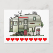 High Tech 5th Wheel Postkarte (Vorderseite)