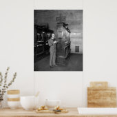 High Tech an der Wall Street, 1928 Poster (Küche)