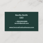 High Tech Business City Visitenkarte (Rückseite)