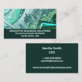 High Tech Business City Visitenkarte (Vorne/Hinten)