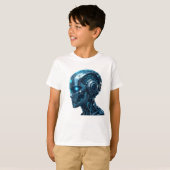 High-Tech-Holografie- und Metalldesign T-Shirt (Vorne ganz)