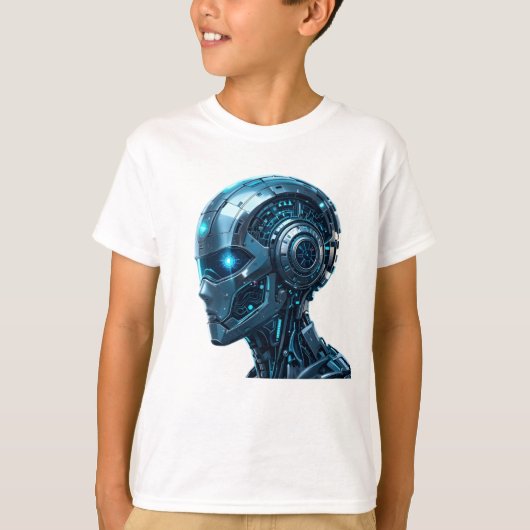 High-Tech-Holografie- und Metalldesign T-Shirt (Vorderseite)