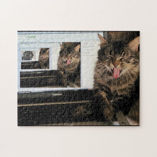 High Tech-Lachen in 3D Puzzle (Horizontal)