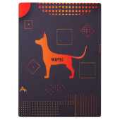 High Tech Maßgeschneiderter Hund Klemmbrett (Rückseite)