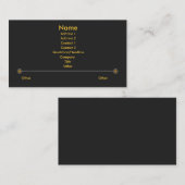 High Tech X Business Card Visitenkarte (Vorne/Hinten)