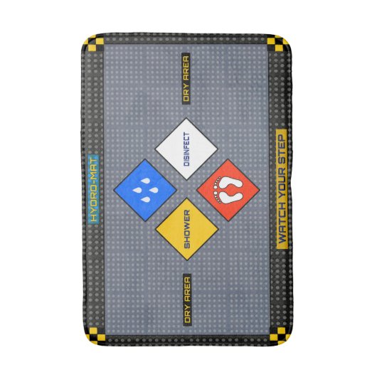 High-Teche Bad-Matte Badematte (Vorderseite Vertikal)