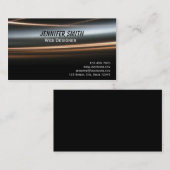 High-Teche Bronzewellen-Visitenkarte Visitenkarte (Vorne/Hinten)