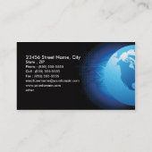 High-Teche Geschäfts-Konzept-Visitenkarte Visitenkarte (Rückseite)