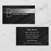 High-Teche Monogramm-Visitenkarte Visitenkarte (Vorne/Hinten)