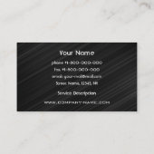 High-Teche Monogramm-Visitenkarte Visitenkarte (Rückseite)