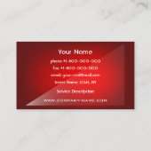 High-Teche rote Visitenkarte (Rückseite)