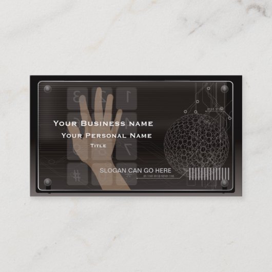 High-Teche Technologie-Visitenkarte Visitenkarte (Vorderseite)
