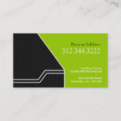 High-Teche Visitenkarten Visitenkarte (Rückseite)