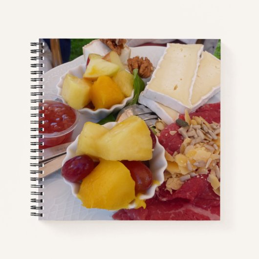 High Tee Food Notebook Notizbuch (Vorderseite)