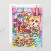 High Tee Party Postkarte (Vorne/Hinten)