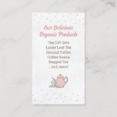 High Tee Set Business Card Visitenkarte (Rückseite)