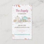 High Tee Set Business Card Visitenkarte (Vorderseite)