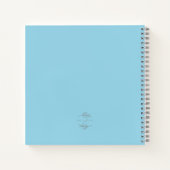 High Tides, Good Vibes Watercolor Crab Guestbook Notizblock (Rückseite)