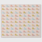 High-Top Sneakers Schuhe Design Geschenkpapier (Flach)