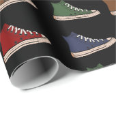 High-Top Sneakers Schuhe Design Geschenkpapier (Rolleneckpunkt)