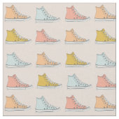 High-Top Sneakers Schuhe Design Stoff (Nahaufnahme)